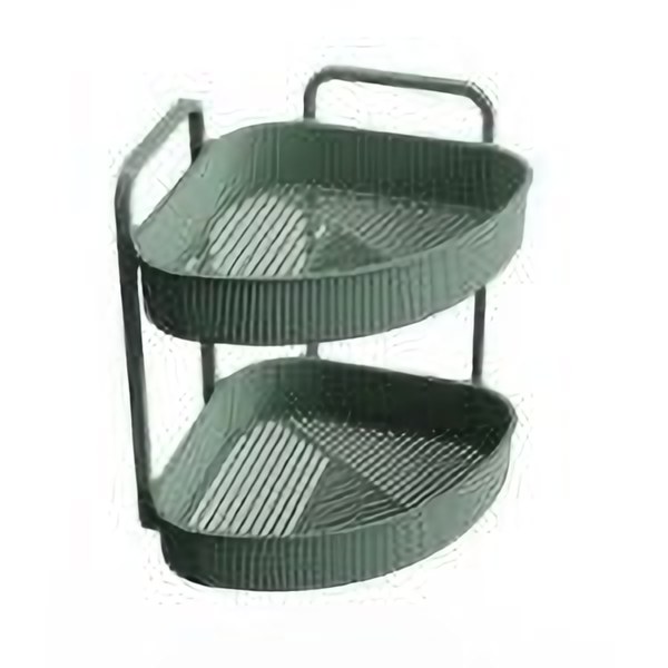 Two-tier bathroom storage rack
