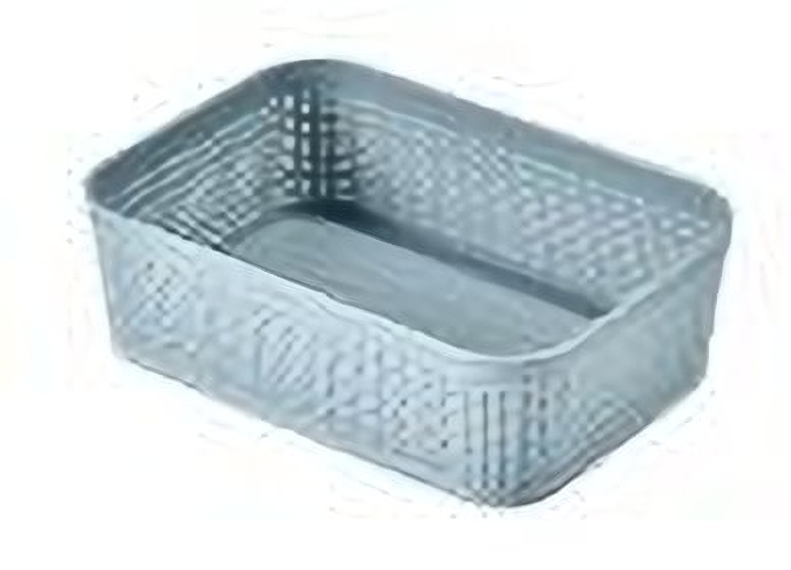 Plastic woven storage basket