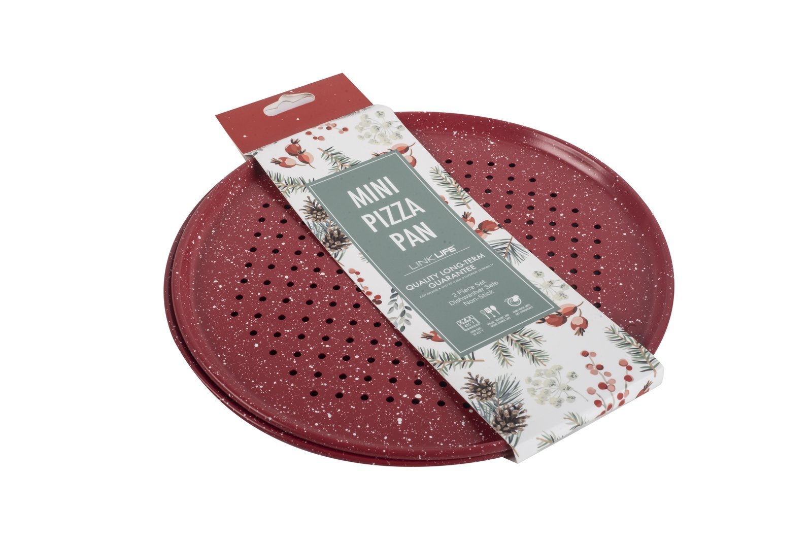 2pcs Mini pizza pan