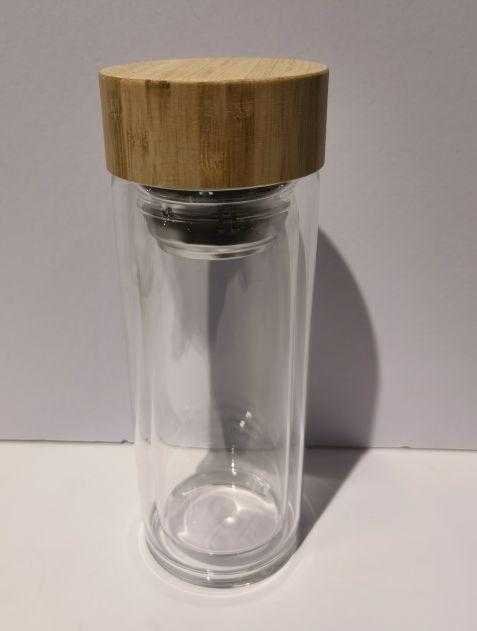 Borosilicate glass bottle with ss tea infuser