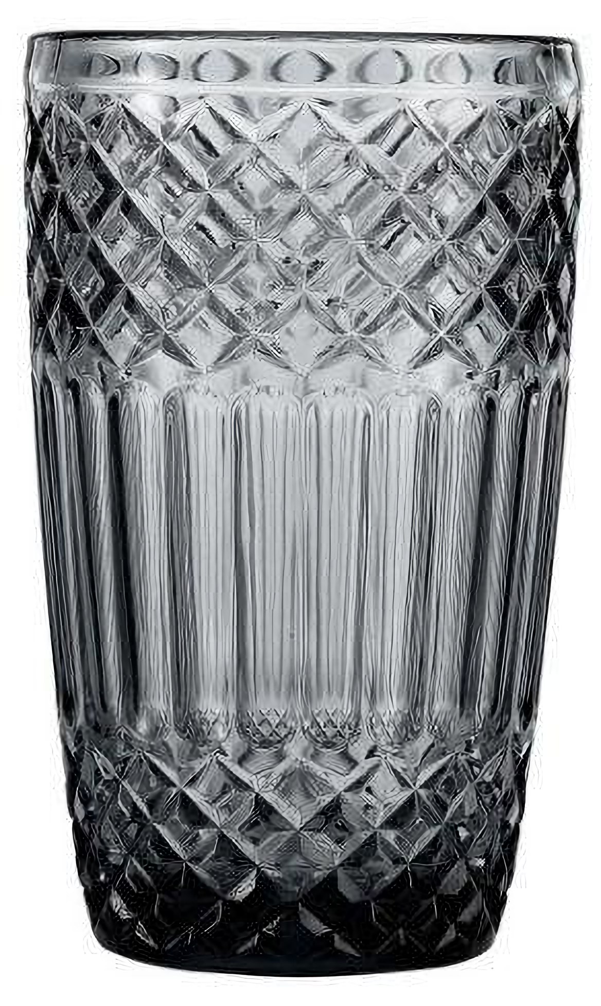 380ml glass drinking cup with grey