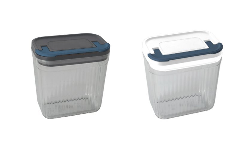 1.5 L Striped Storage Container (M)