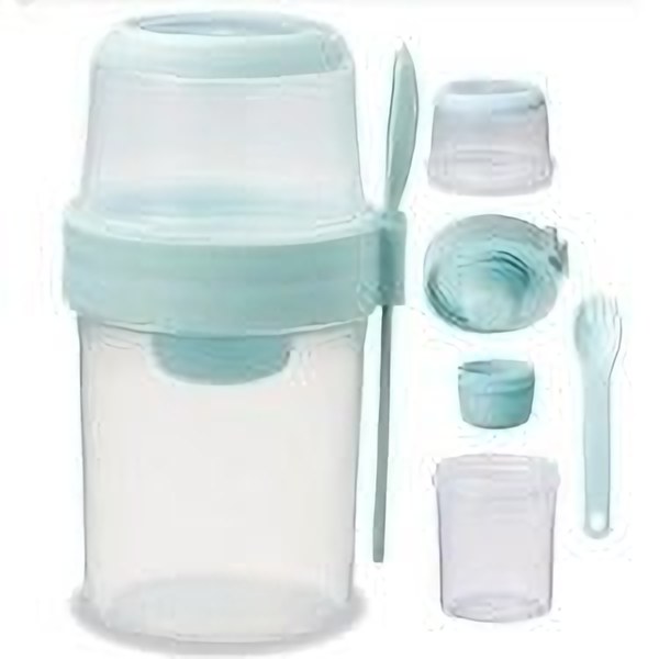 Salad jar with sausce box
