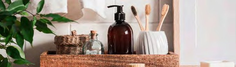 axentia bathroom accessories in a styled bathroom